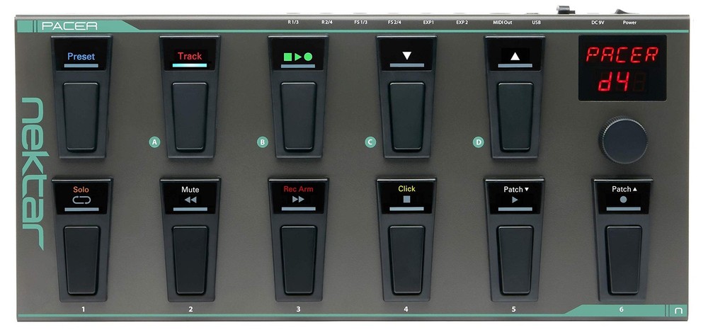 Nektar Pacer - USB MIDI Footswitch Controller with Nektar DAW Integration Dar...