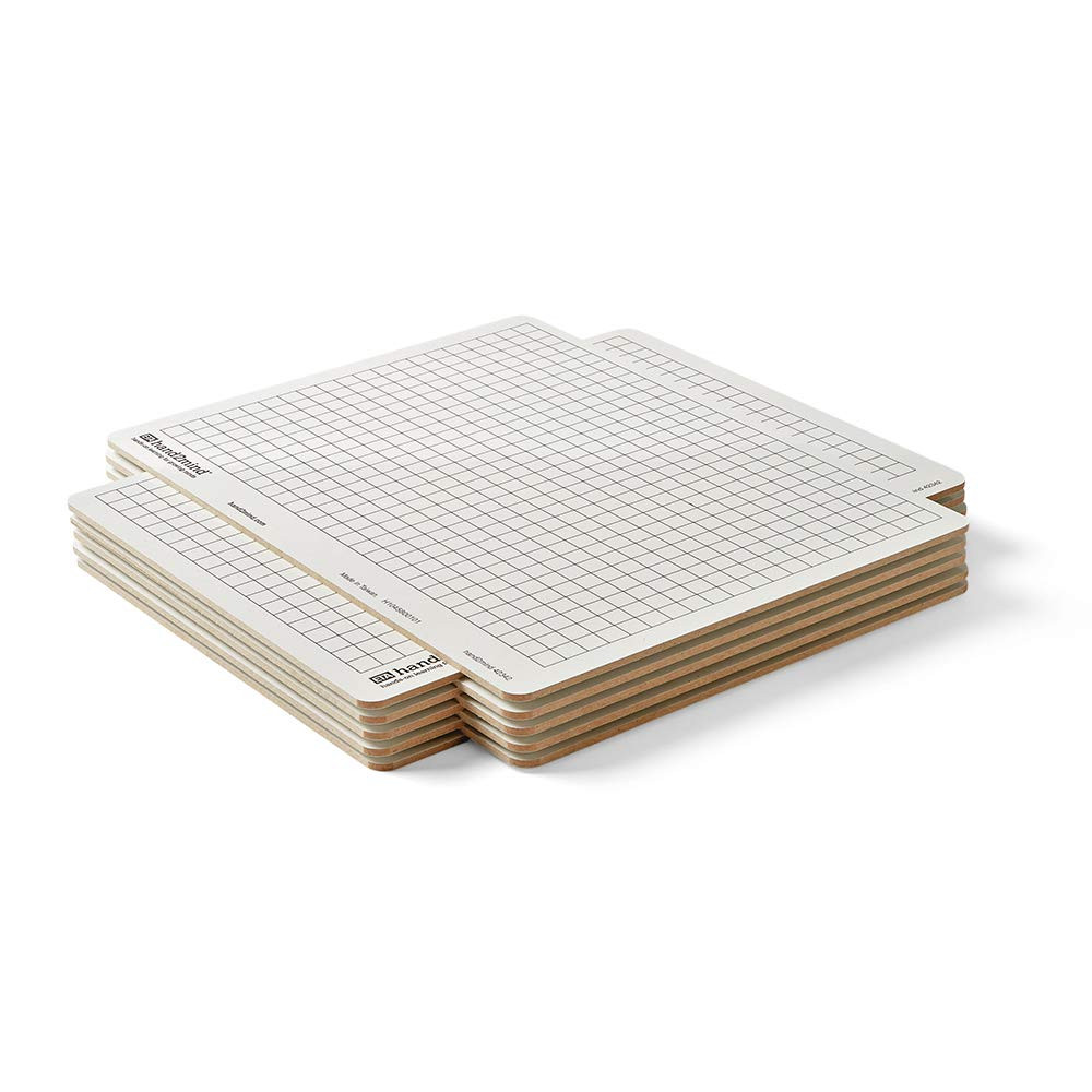Double-Sided Centimeter Grid White Boards for Students, Grid Board for Graphing,