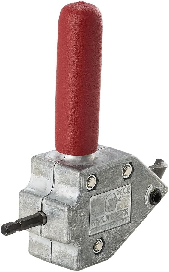 Efficient Turbo Shear for Quick Cuts in Sheet Metal, Drill-Compatible