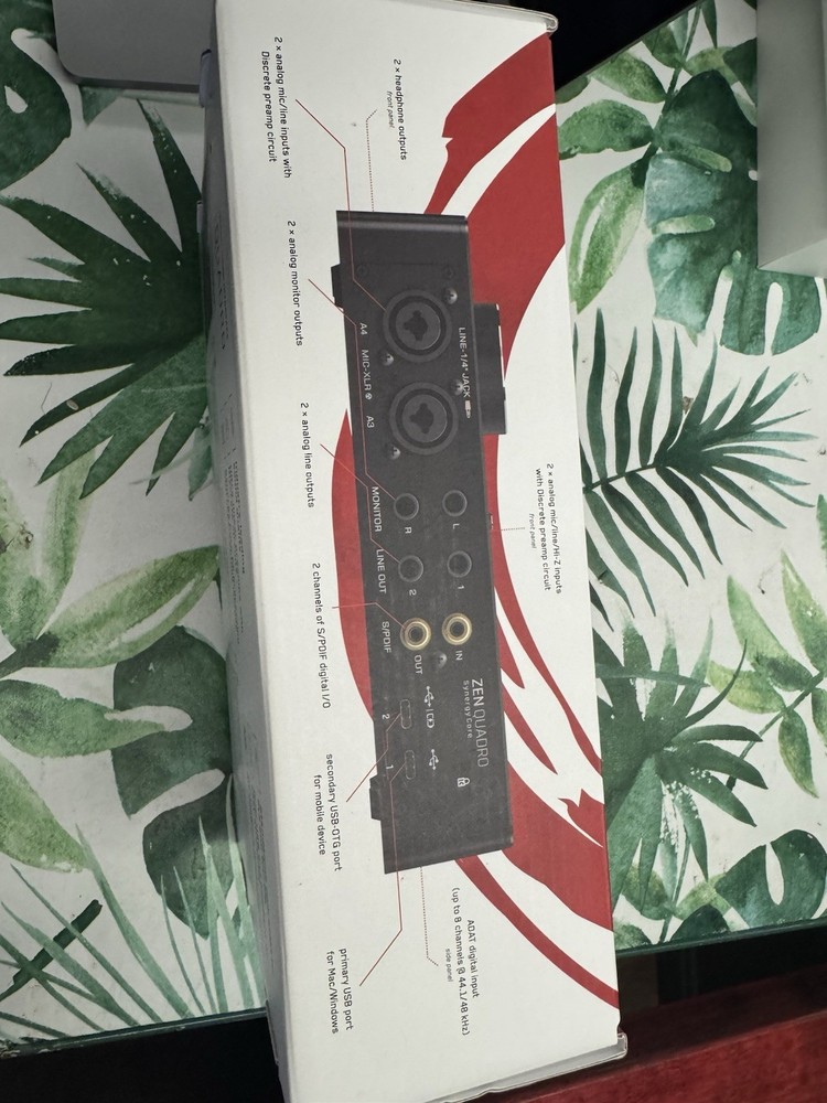 Antelope Audio Zen Quadro Synergy Core USB Audio Interface 2 Mic Inputs