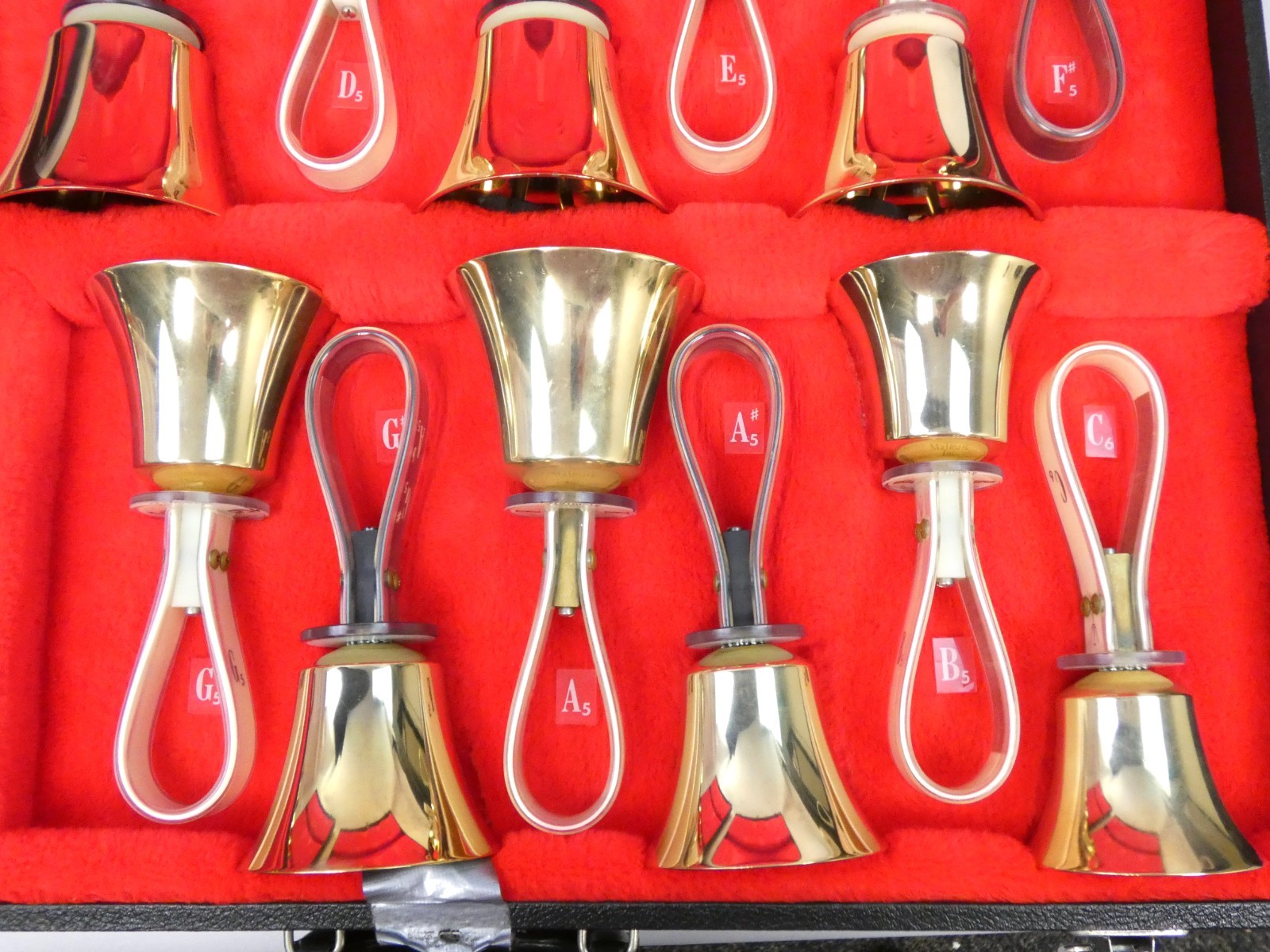 Malmark 3 Octave Handbell Set C4–C7 w Cases (Plus 10 Duplicate Bells)