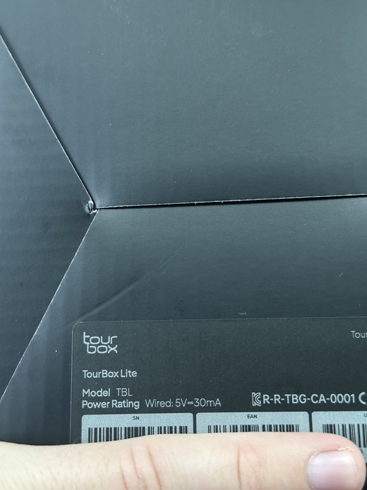 TourBox Lite Editing Keyboard Wired Black Macro Keypad Custom Software