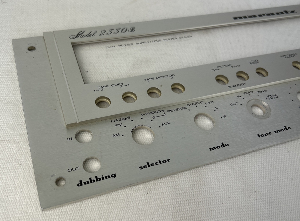 MARANTZ 2330b RECEIVER FACEPLATE ORIGINAL