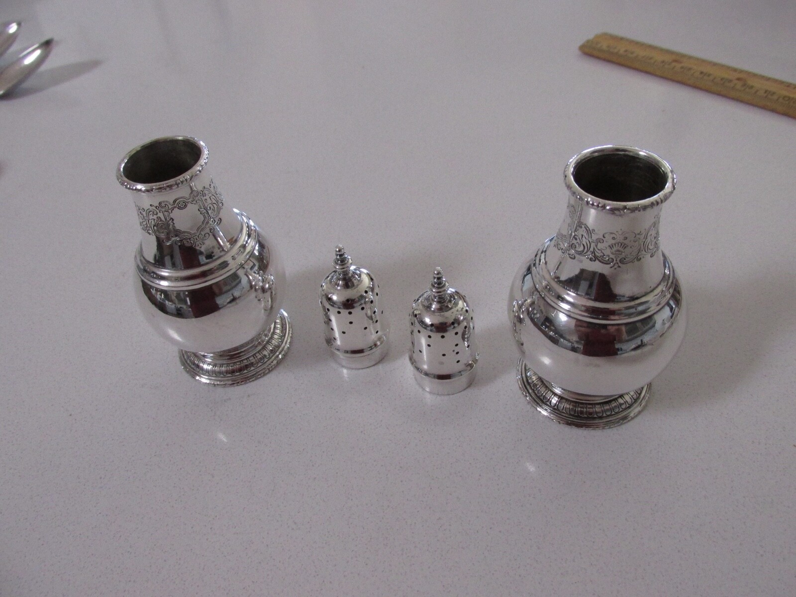 Vintage Treasure Sterling (#844) Sterling Silver Salt & Pepper Shakers