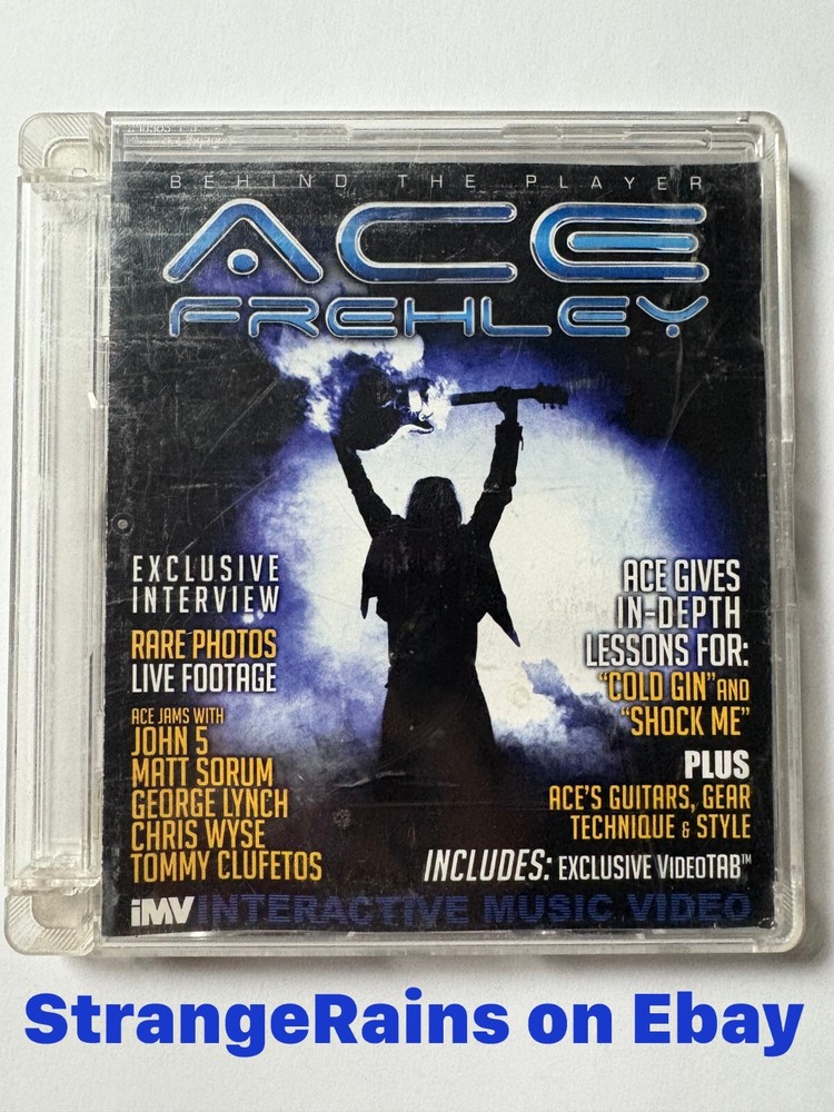 ACE FREHLEY BEHIND THE PLAYER 2010 INTERACTIVE MUSIC VIDEO DVD KISS