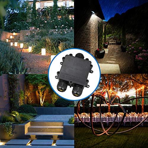 Waterproof Junction Box 3 Way IP68 External Waterproof Electrical Junction Bo...