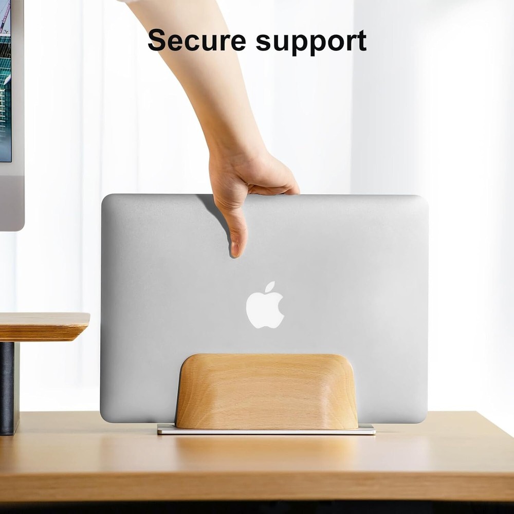 Double fixed bracket portable vertical Laptop Holder stand