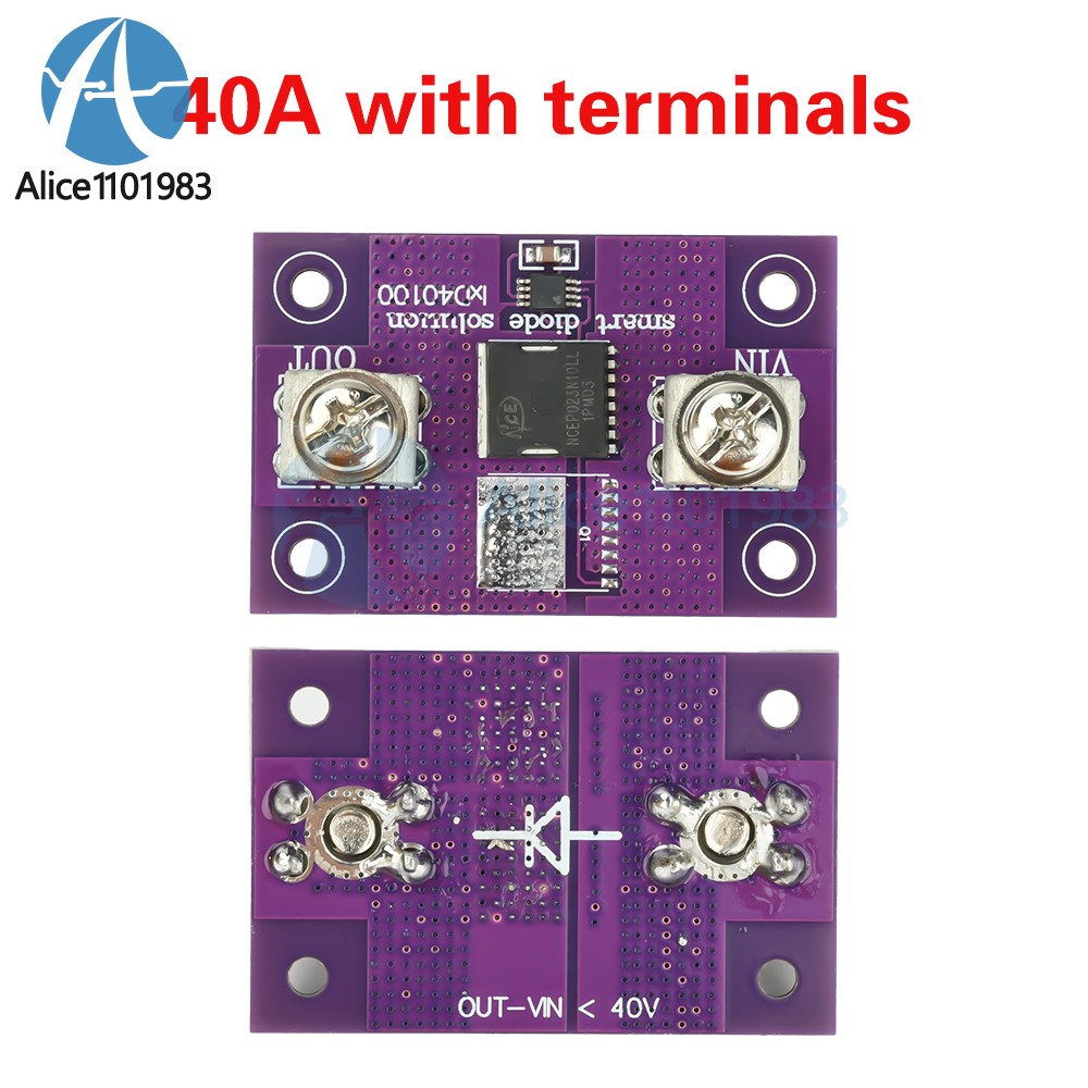 40A 60A Ideal Diode Module No Voltage Limit Anti Backflow Anti Reverse Connect