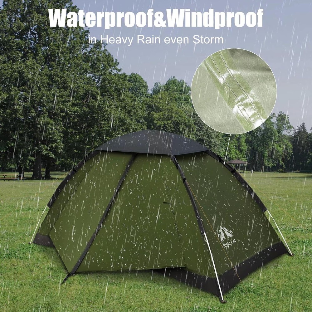 Versatile Backpacking Tent with Mesh Ventilation - Perfect for Kids & Scouts