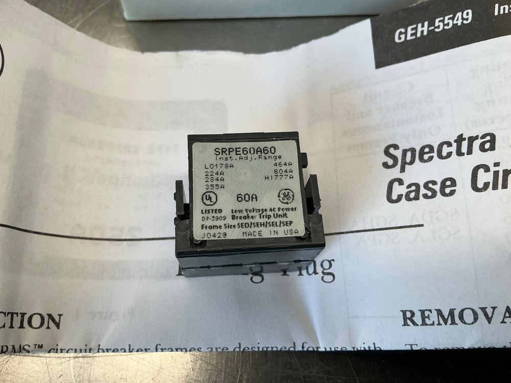GE SRPE60A60 Rating Plug 60a