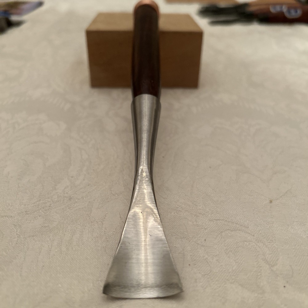 Custom Forged Long Neck Socket Gouge Chisel # 7 / 30mm Fishtail Guaranteed Sharp