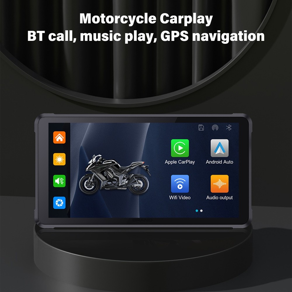 Motorcycle Head Unit 5.5inch Touchscreen Bluetooth V4.0 Wireless CarPlay Android