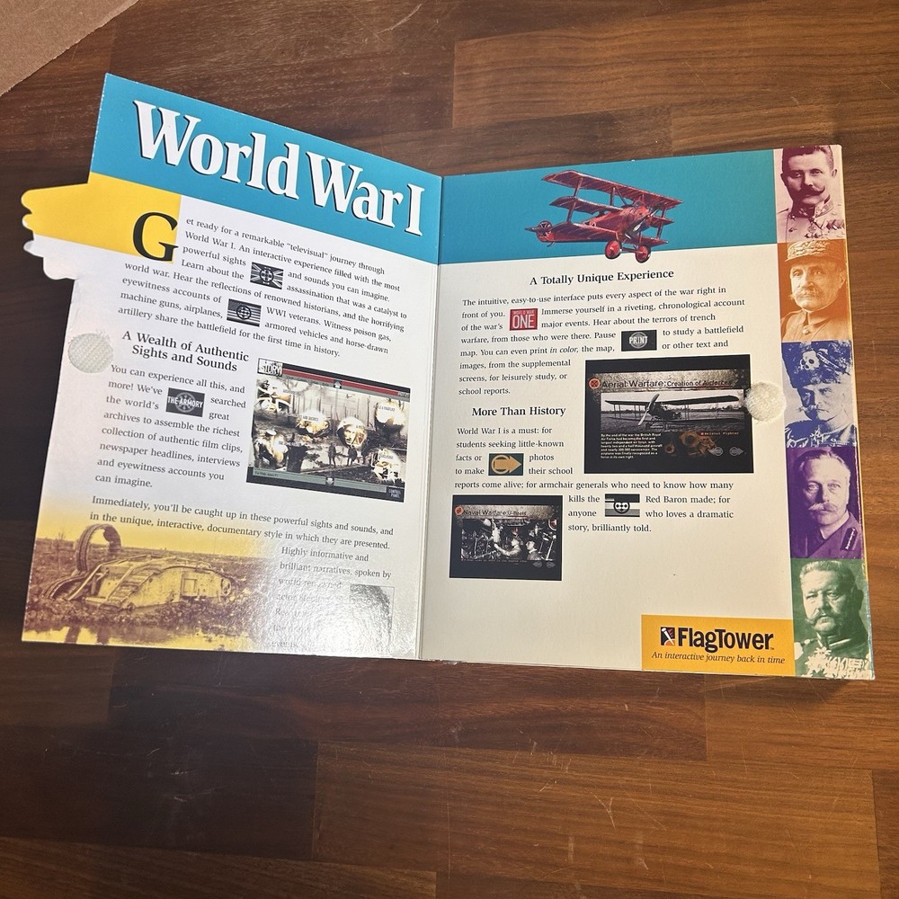 Brand New Sealed FlagTower World War I Interactive Experience PC/Mac CD-ROM