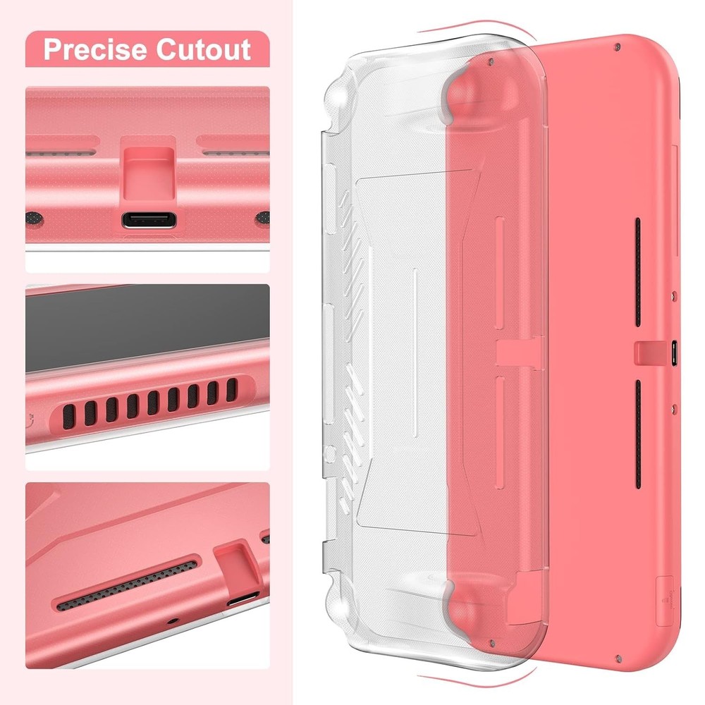 Switch Lite Accessories Bundle Hard Shell Case Screen Protector Game Holder