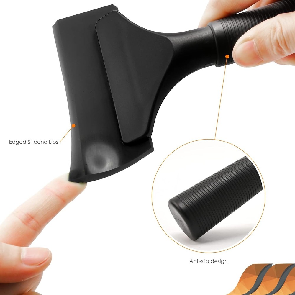 EHDIS Small Squeegee 5 inch Rubber Window Tint Windshield Scraper for Black