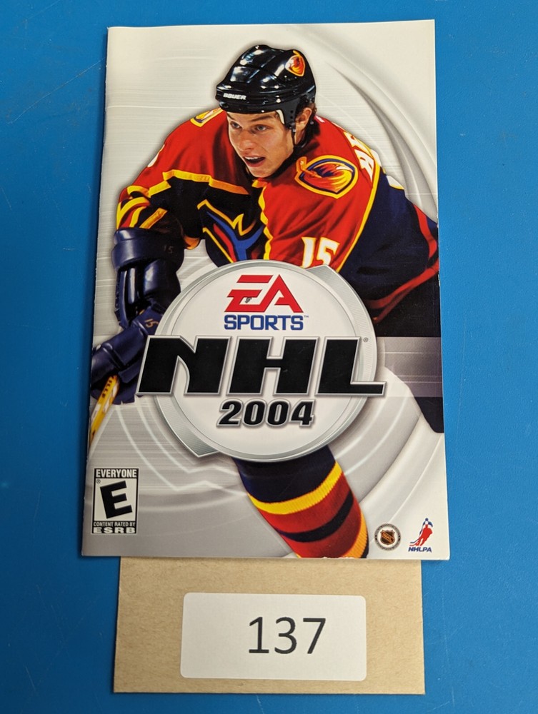 NHL 2004 -PS2 - Manual Only **NO GAME!