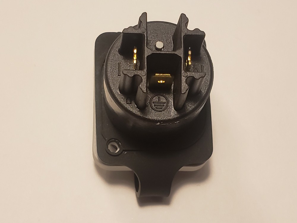 5pc set PowerCON Female B (Gray) panel mount connector