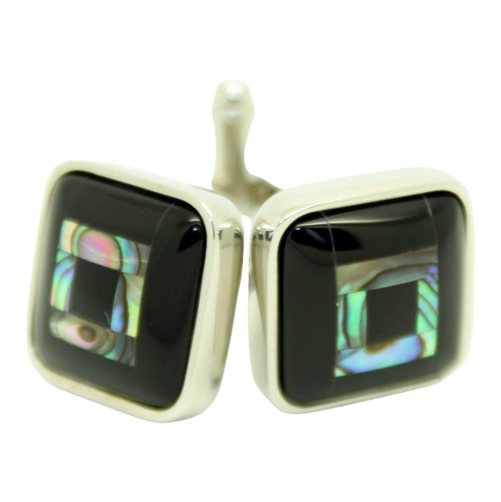 Black Multi Square Cufflinks