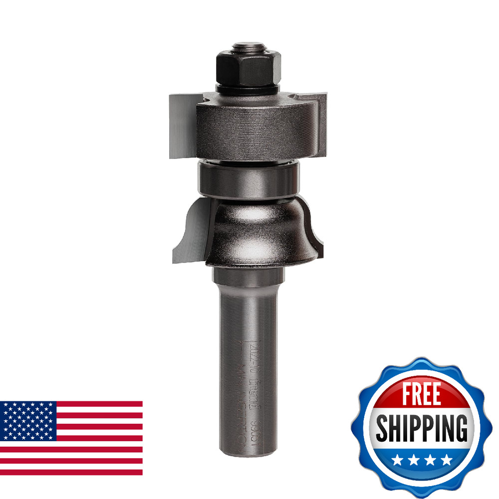 Freud Window Sash Rail Bit for Solid Surface 1-11/32" Diameter 1/2" Shank 1/4" R