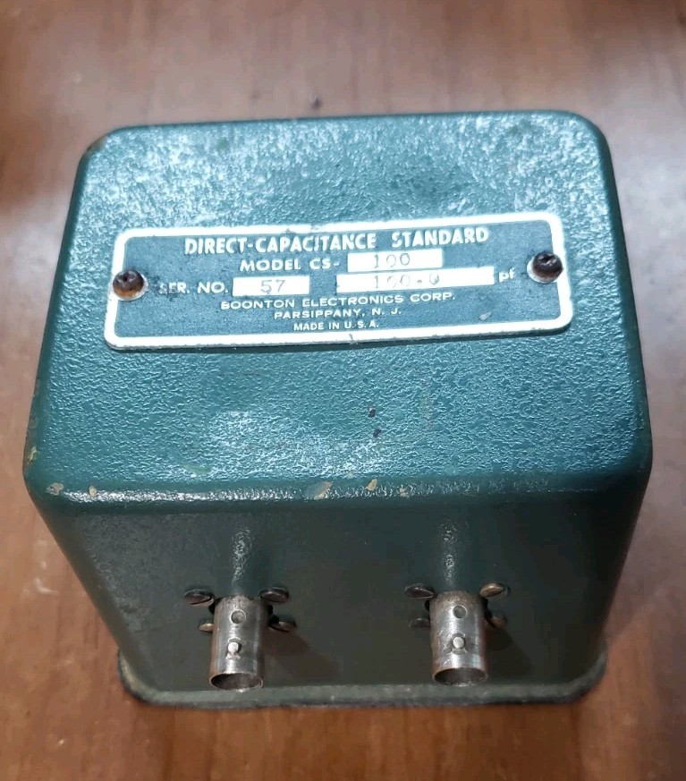 BOONTON CS-100 CAPACITANCE STANDARD, 100.0pF