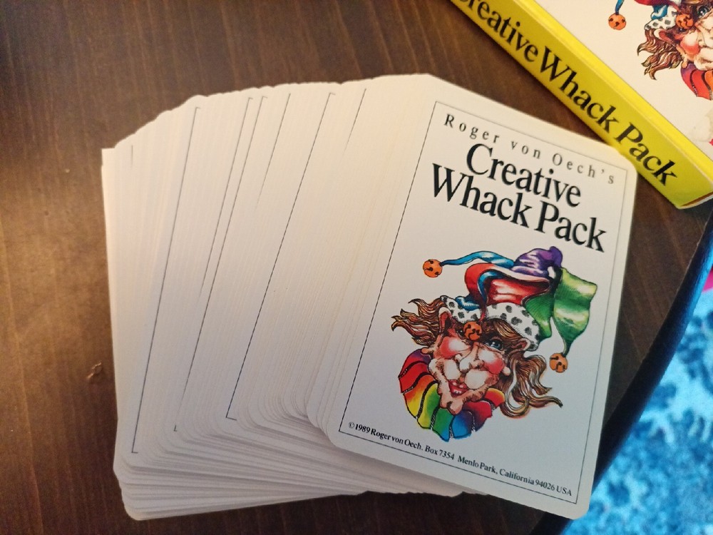 Roger Von Oech's Creative Whack Pack creativity deck cards 64 complete 1992