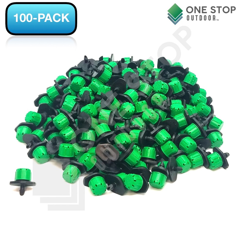 100Pc Adjustable Emitter Dripper Micro Drip Irrigation Sprinkler Watering System