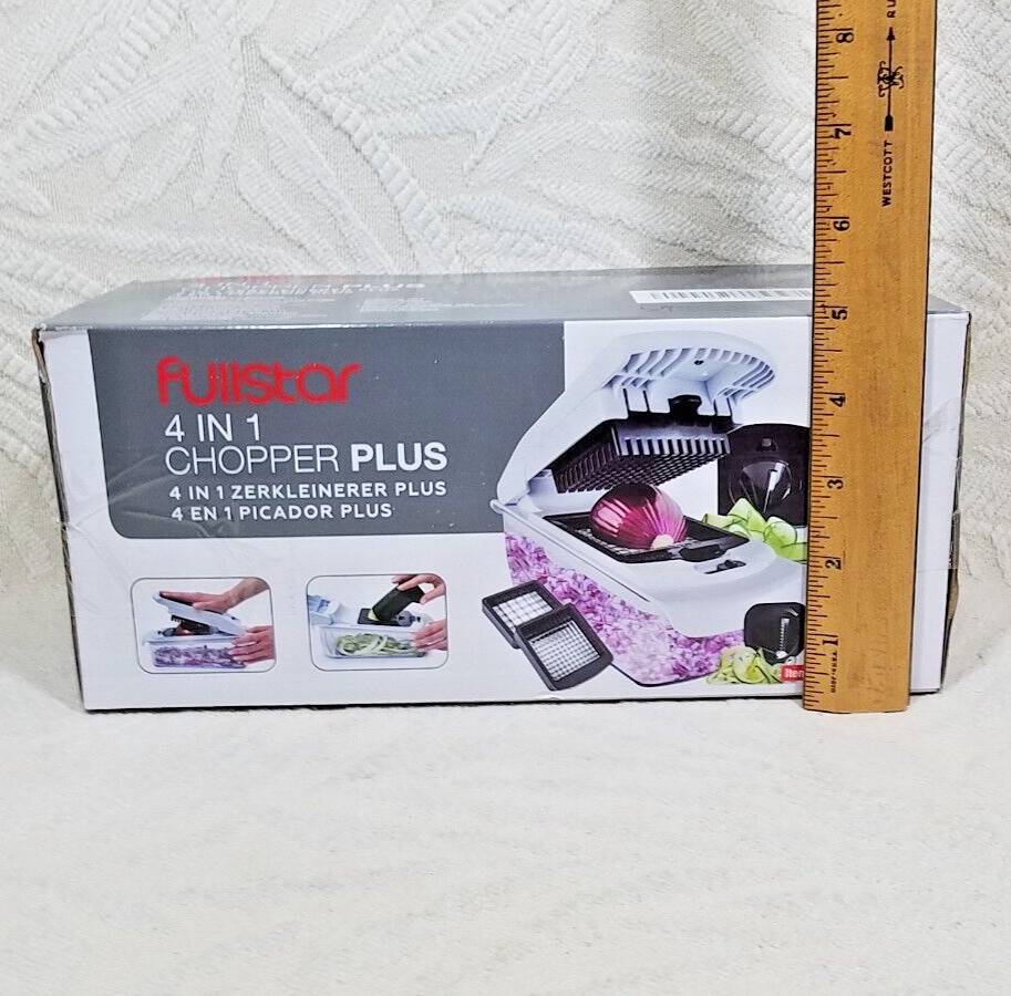 NEW FULLSTAR 4 IN 1 CHOPPER PLUS VEGETABLE CHOPPER WITH CONTAINER TF1096C-8