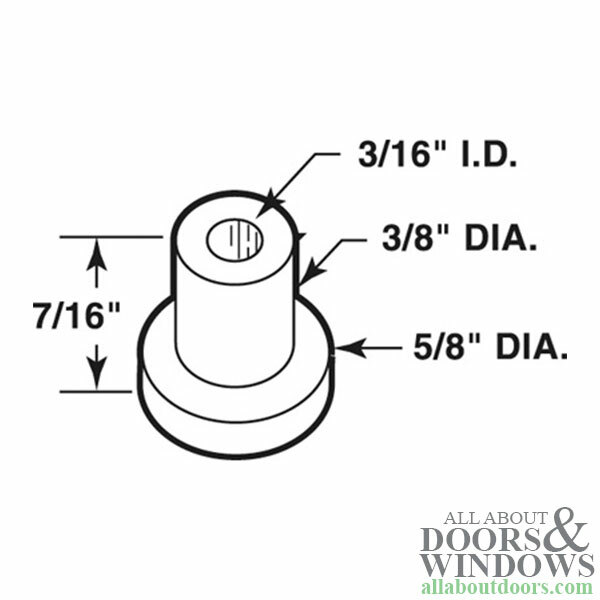 Pin Cap / Guide, 3/16 I.D., Nylon Replacement - Each
