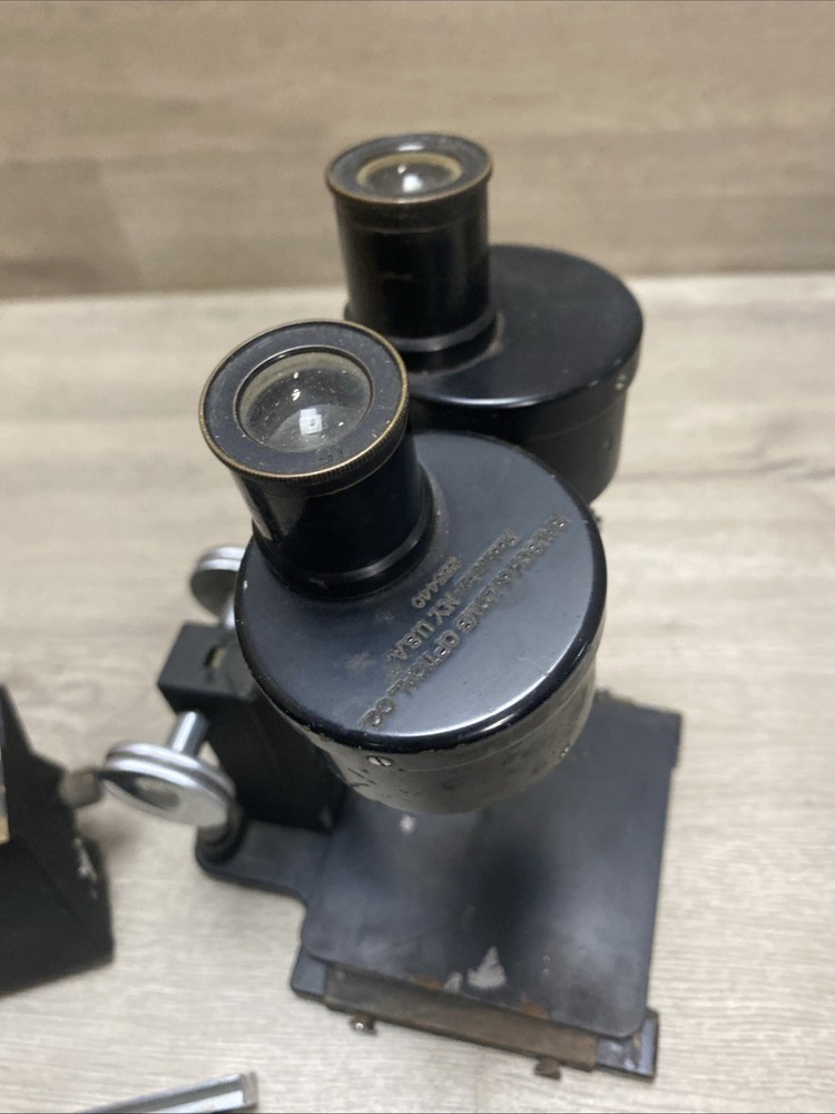 1920-30s Bausch & Lomb Microscope W/ Extras