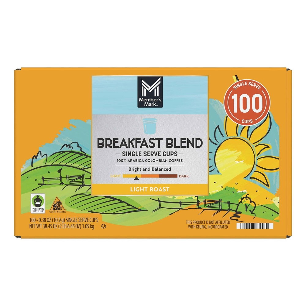 Member's Mark Breakfast Blend, Single-Serve Cups (100 ct.)