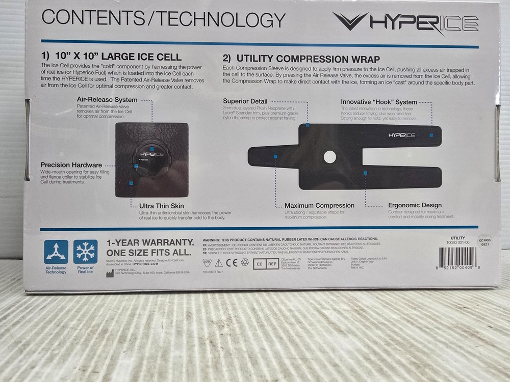 HYPERICE utility ice and compression wrap - Black 1003000100