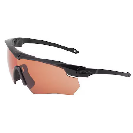 Ess 740-0472 Suppressor, Safety Glasses, Anti-Fog & Anti-Scratch, Amber Lens,