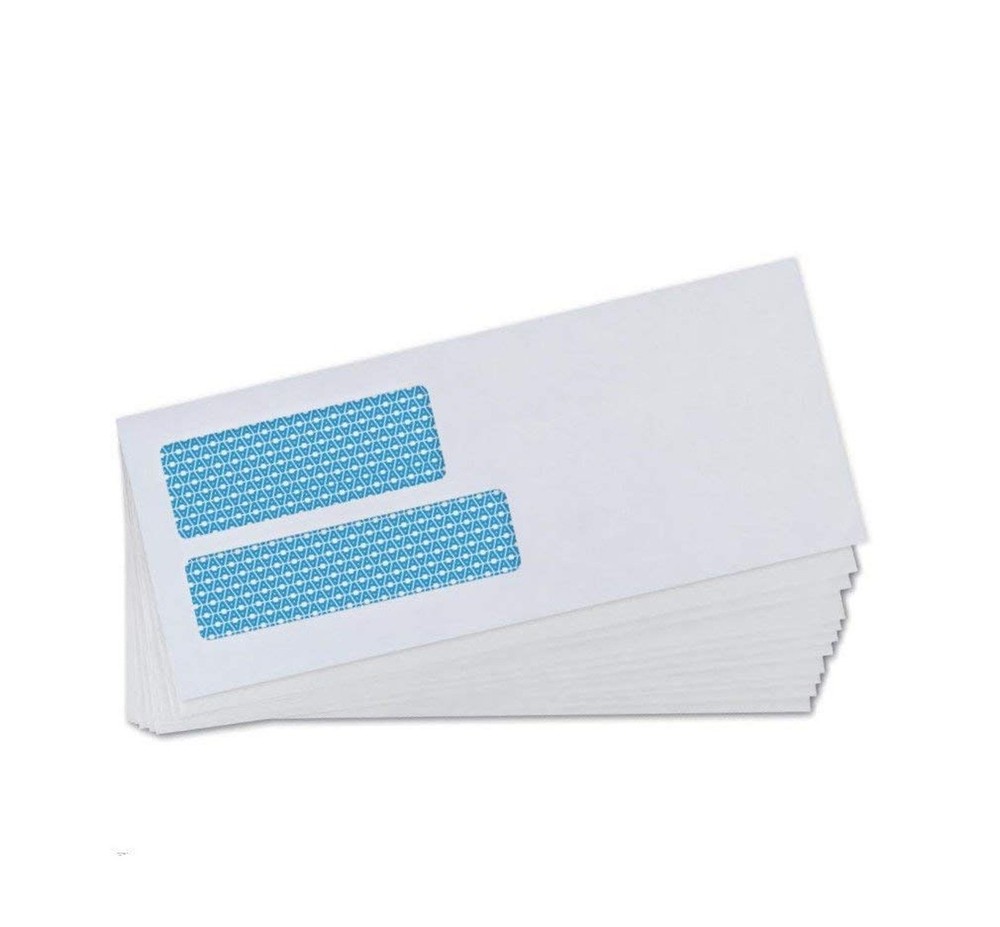 Aimoh 500#9 Double Window SELF Seal Security Envelopes - for Invoices, Statem...