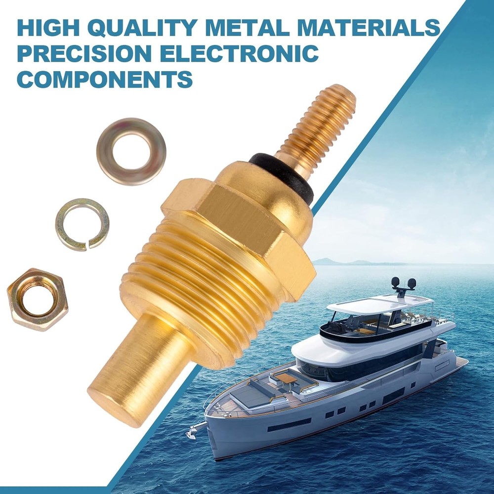 Engine Water Temperature Sender Sensor 3/8 18 NPT Compatible with MerCruiser ...