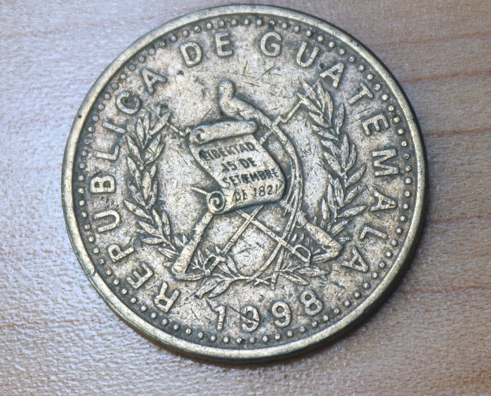 1998 Guatemala 25 Centavos