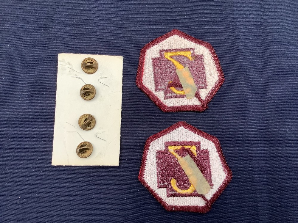 2 x 7th Medical Command Patch (Full Colour, Merrowed Edge, No Backing) +2 Badges