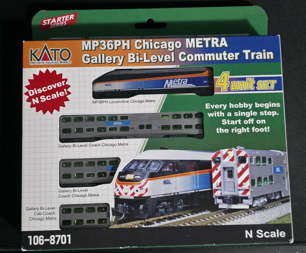 Kato N Scale MP36PH Starter Series Set (Read Description)