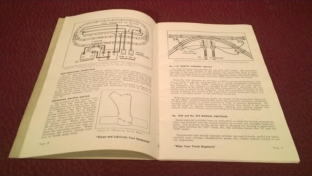 LIONEL POST WAR 1951 OPERATING INSTRUCTIONS BOOKLET