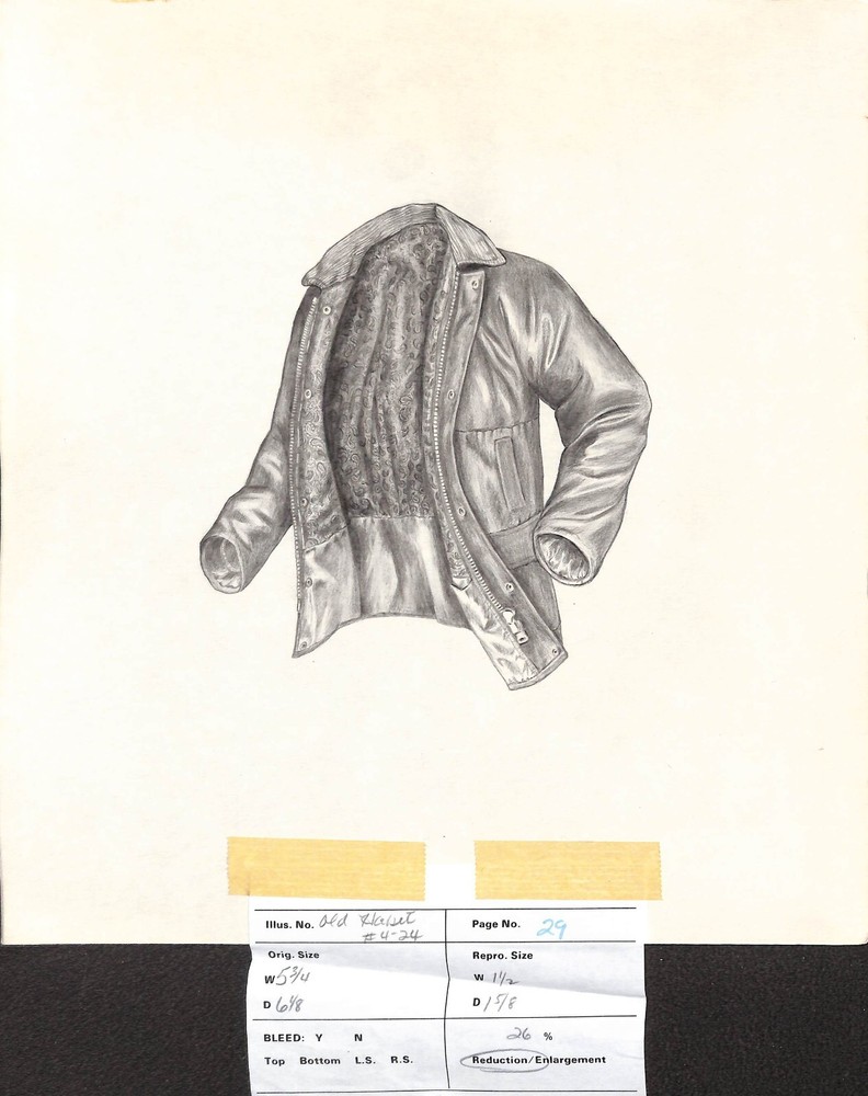 Cumbria Field Coat Graphite Drawing