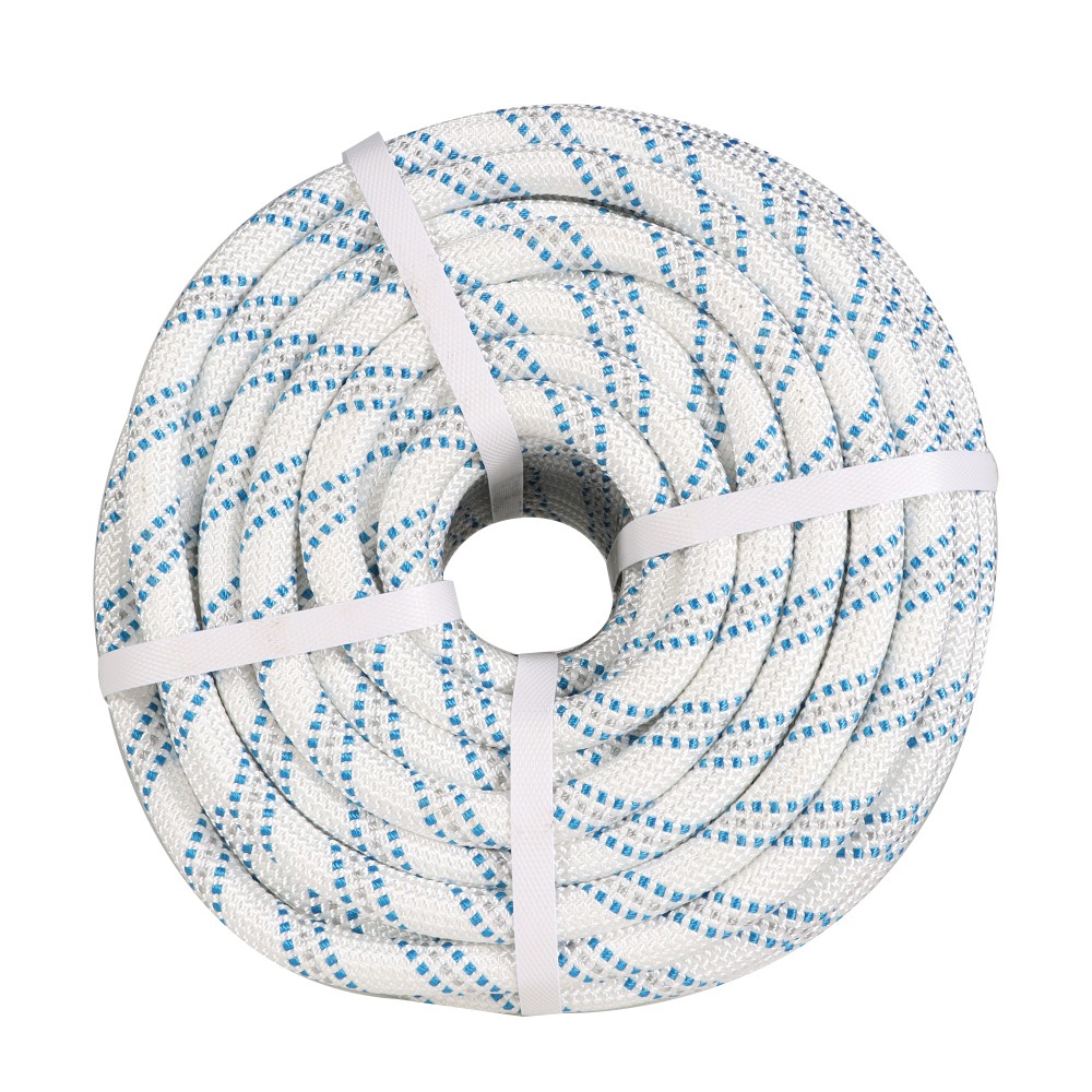 Double Braid Nylon Polyester Arborist Bull Rope Pulling Rigging Line 5/8" × 150'