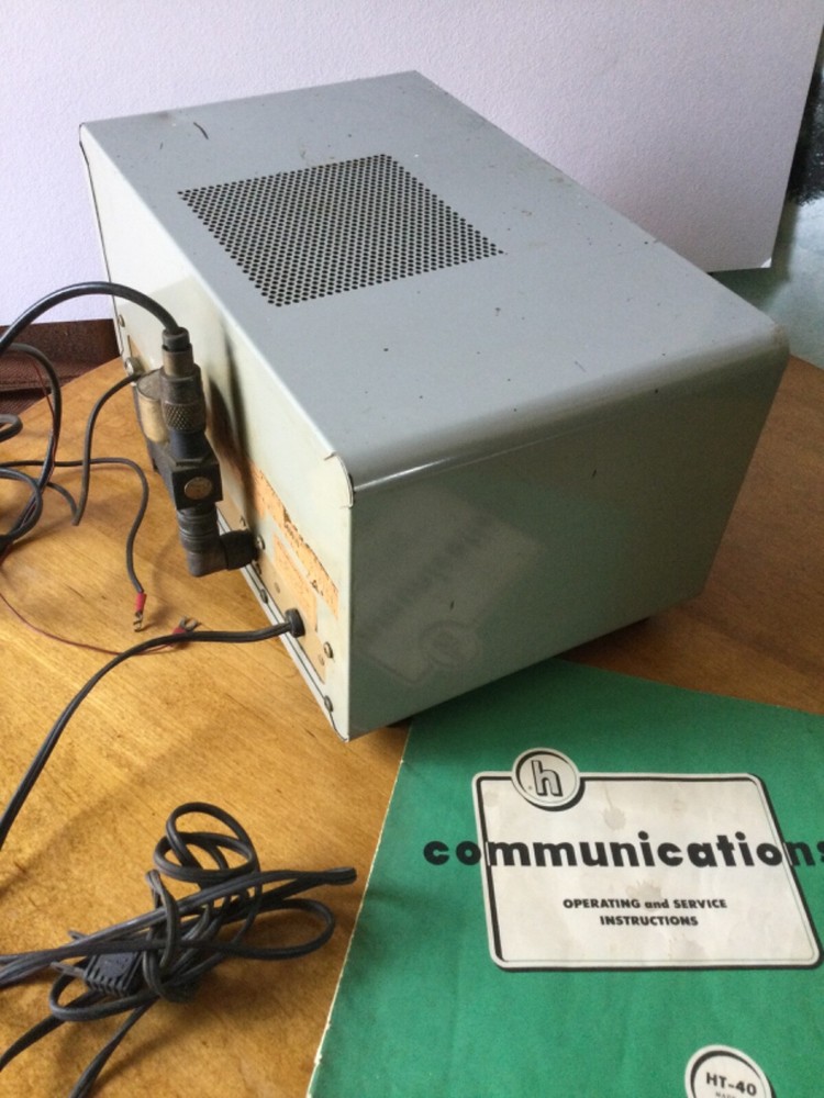 vintage Hallicrafters Transmitter HT 40 with original manual with schematics