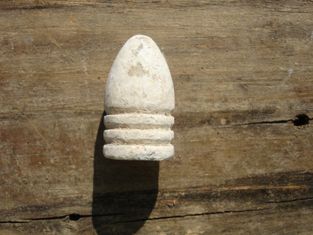 Excavated Civil War .58 Caliber 3-Ring Bullet Minie Ball dug in Kennesaw, Ga.