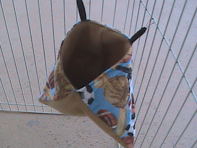 Ferret Corner Sack - Flannel Sports Pattern