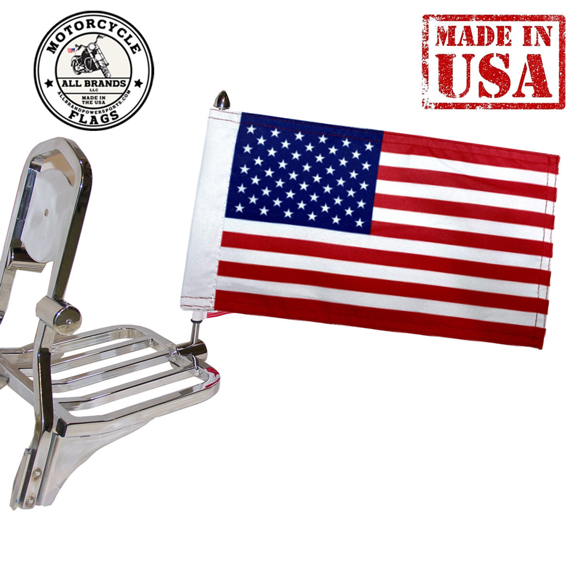 Motorcycle Biker Flag, Highway Speeds, 6"x9" Flag, USA Made (American)