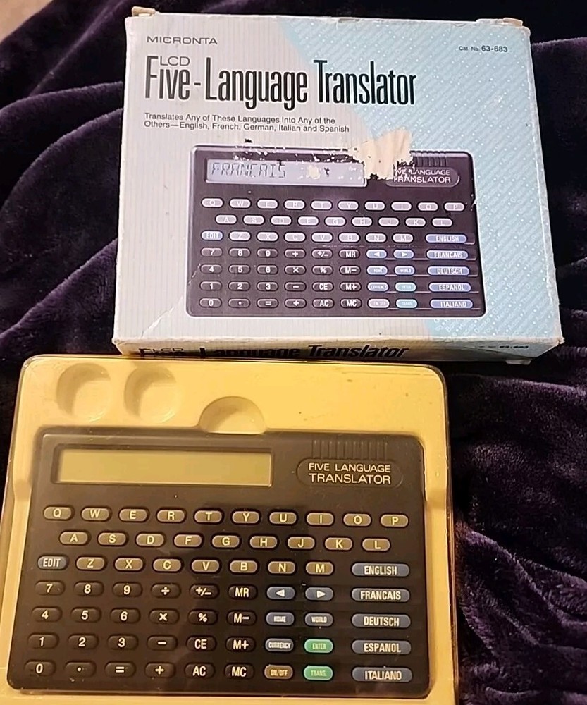 Micronta LCD-Language Translator Tested Works