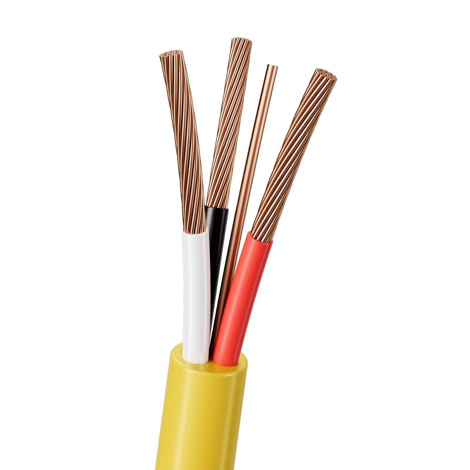 NM-B Wire 6AWG/3C Copper Core Cable 50 ft Electrical Wire with Ground