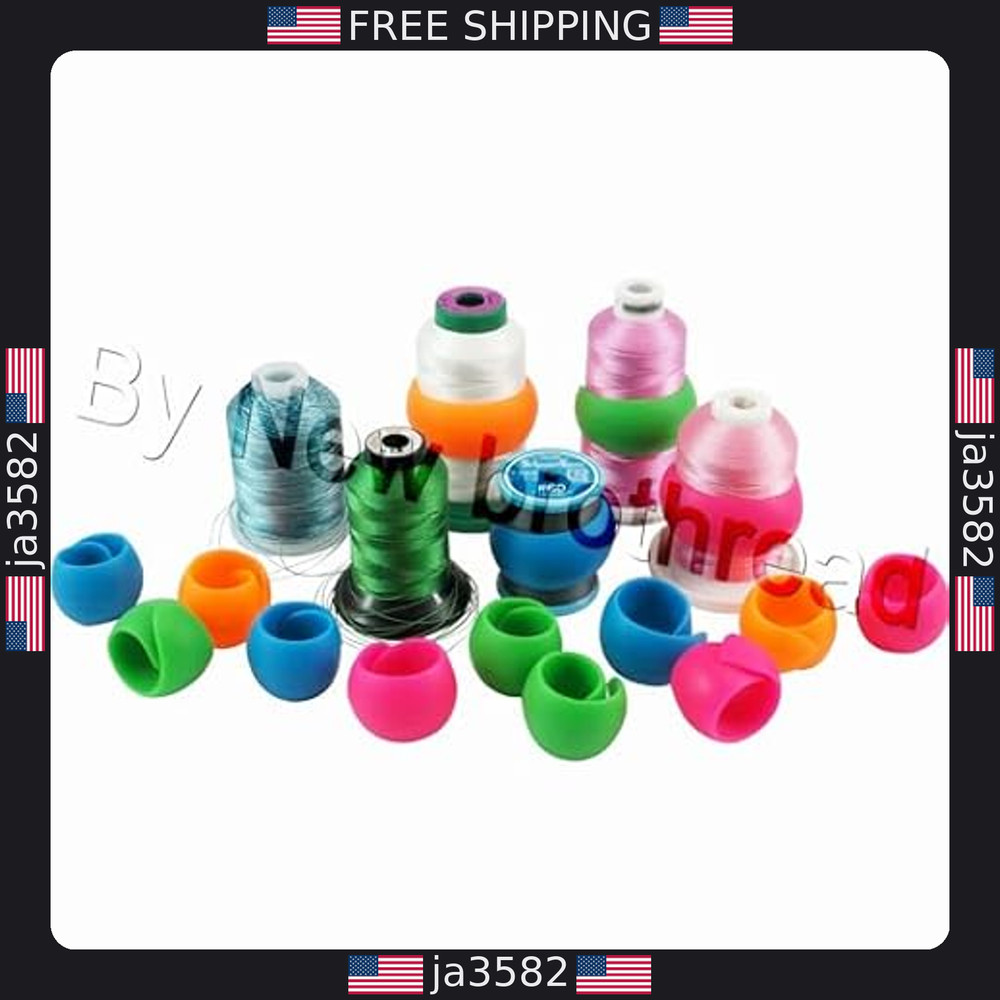 20pcs Thread Spool Savers by Brothread - Prevent Unwinding Tails for Sewing