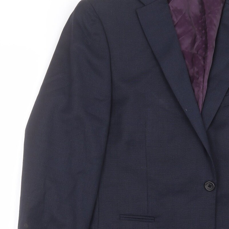 NEXT Mens Blue Wool Blend Suit Jacket Size 42