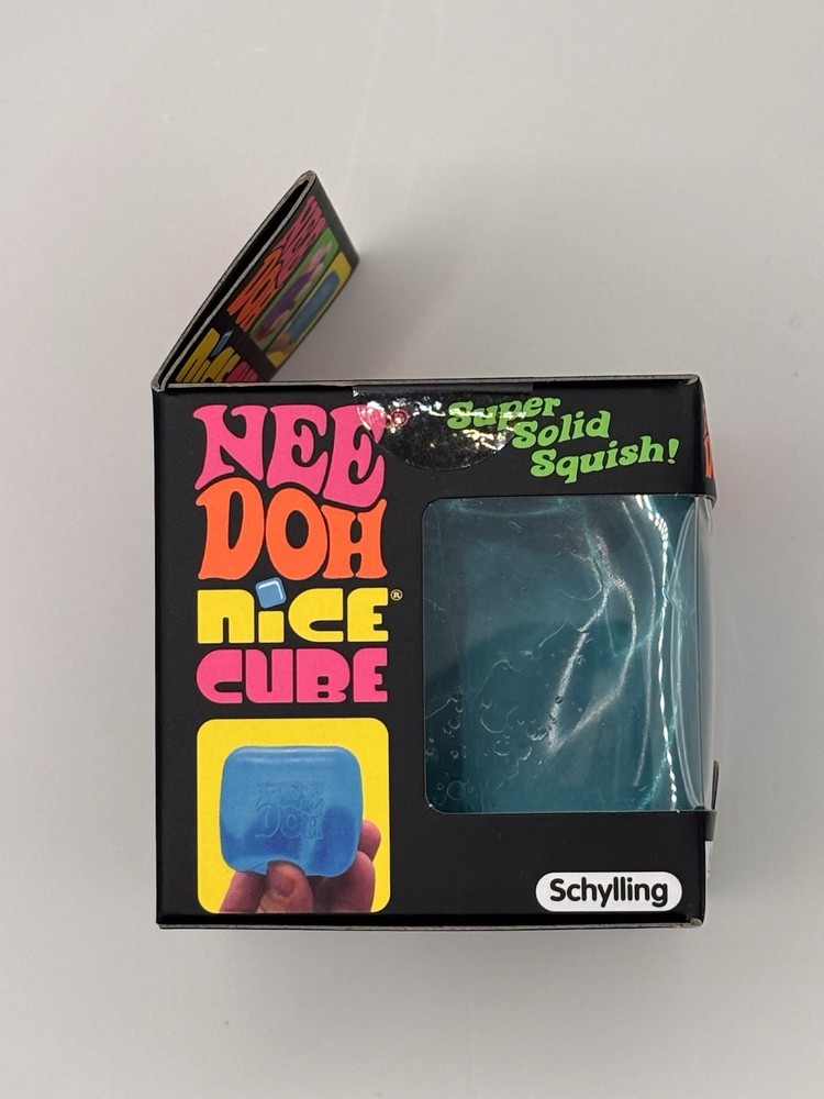 NEW Nee Doh Nice Cube Super Solid Squish Purple Toy