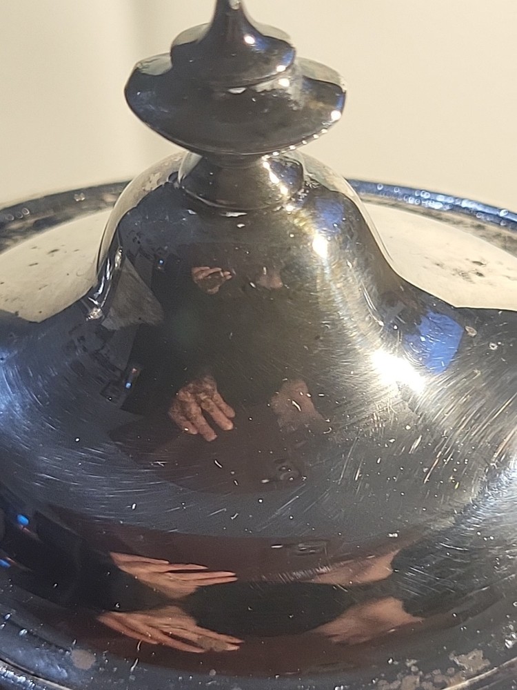 Vintage Poole Teapot Silver Plate #954 9"Tall